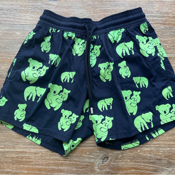 MENS VILEBREQUIN MOORISE MID-LENGTH GLOW IN THE DARK SWIM TRUNKS/SHORTS, SMALL - Picture 3 of 10